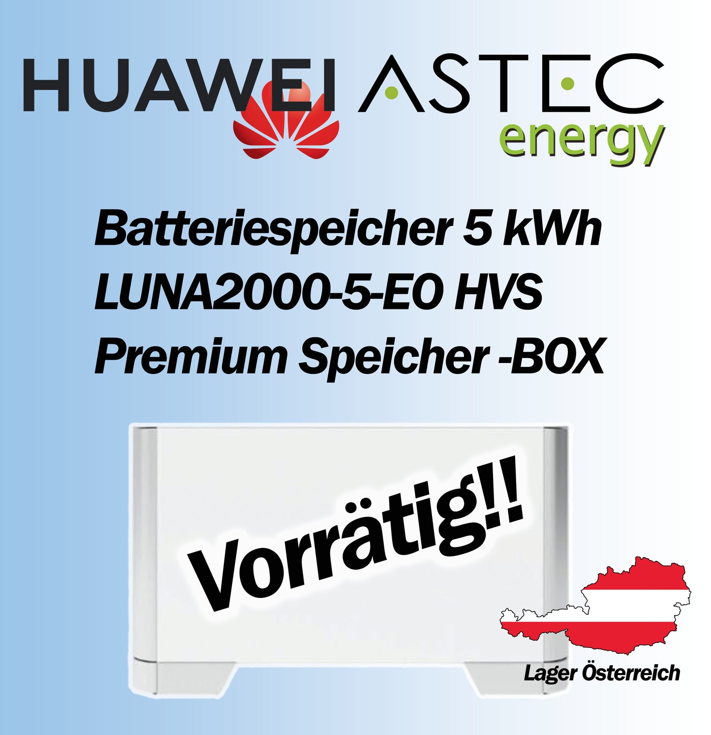 Huawei Luna 2000-5-E0 5kwh Batteriemodul Speicher Sun 2000