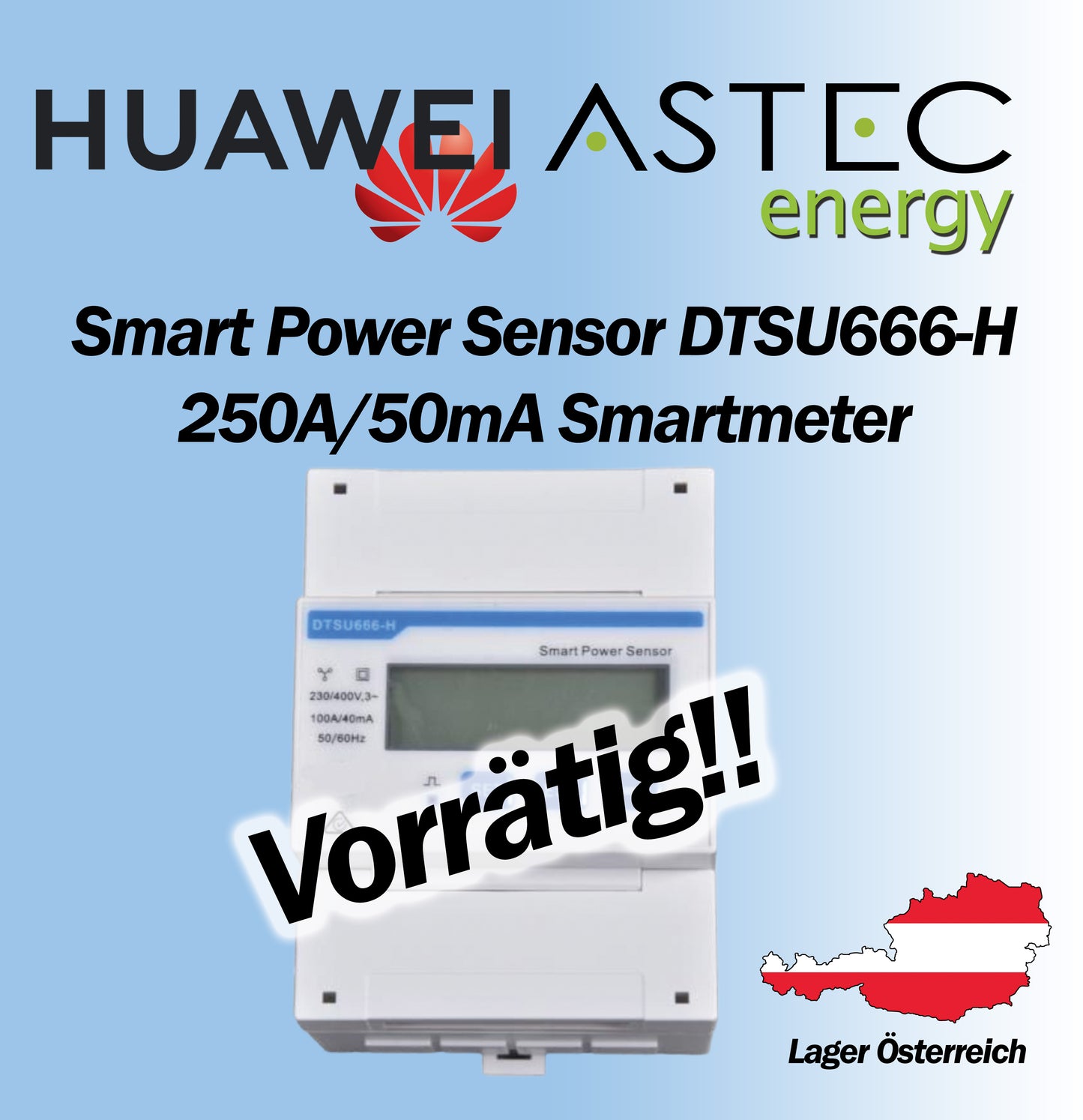 Huawei DTSU666-H Smart Power Sensor Meter 250A Smartmeter
