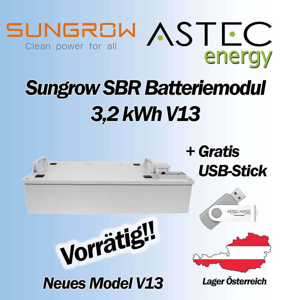 Batteriemodul Sungrow SBR 3.2 kW V13 Speicher SMR032 Erweiterungsmodul