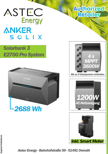 Anker Solarbank 3 E2700 Pro Speicher