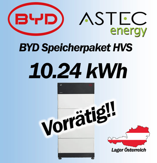 BYD Speicher 4x 2,56 kWh HVS 10.2 Bat. BCU BOX BYD