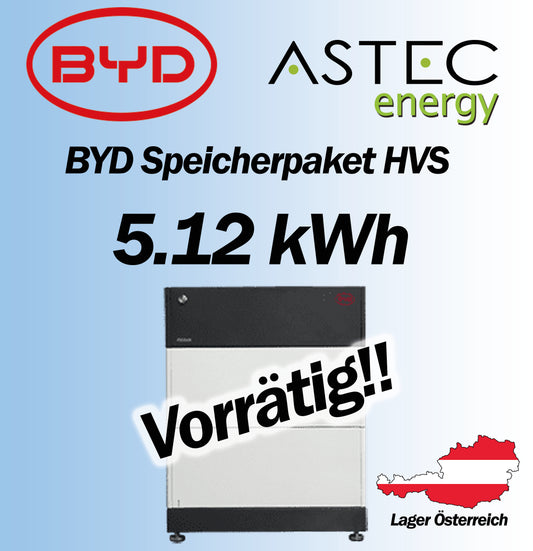 BYD Speicher 2x 2,56 kWh HVS 5.1 Bat. BCU BOX BYD Speicher
