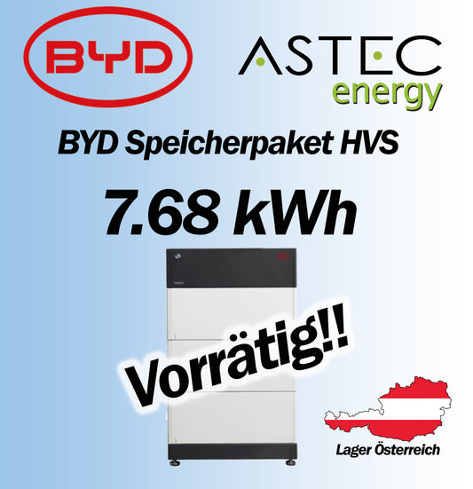 BYD HVS Speicher 3x 2,56 kWh HVS 7,7 Bat. BCU BOX BYD Speicher