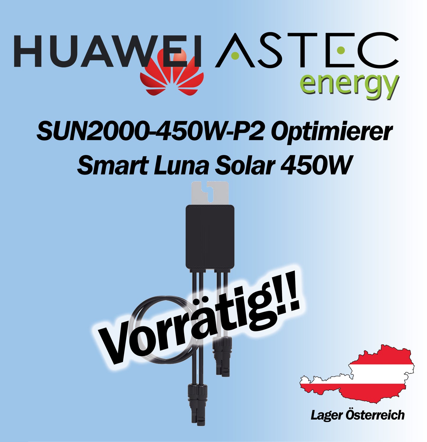 Huawei SUN2000-450W-P2 Optimierer Smart Luna Optimizer Controller Solar 450W
